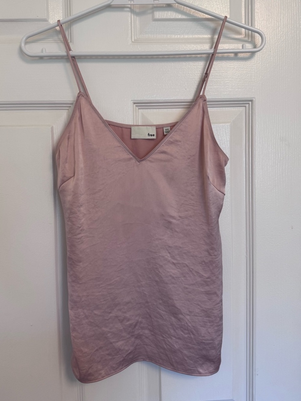 Aritzia Wilfred Free Pink Silk Cami